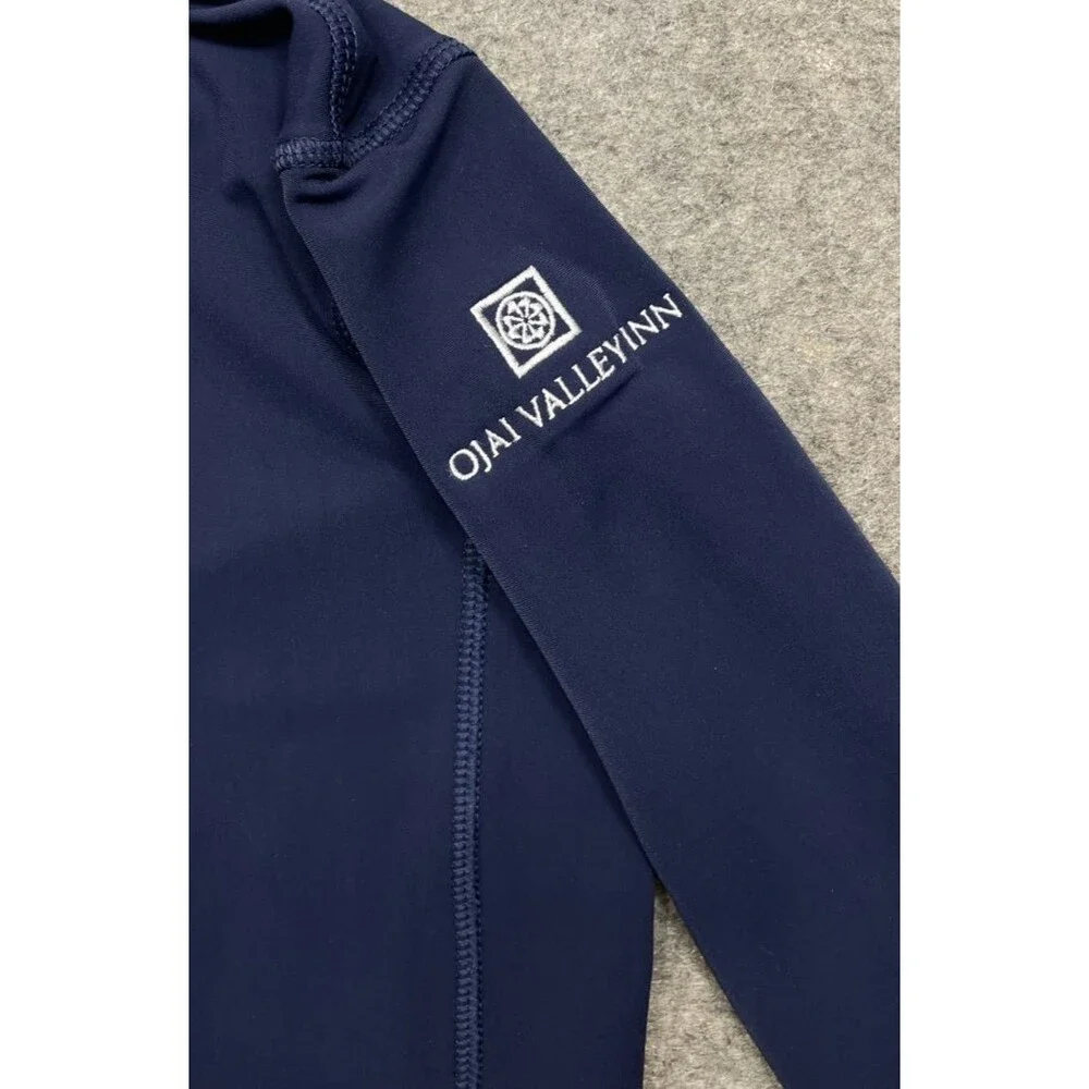 Greyson Ojai Valley Inn Boys Tate Quarter Zip Youth XS 4-5 Navy Blue Stretch